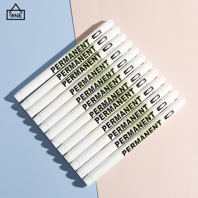 

COD❤️Pena Spidol Putih Pena Sorot Sketsa Pena Spidol Seni Pena Berminyak Tahan Air