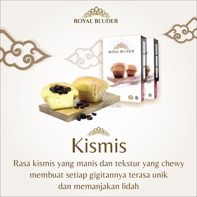 

Roti Royal Bluder 1 Box Kotak Rasa Kismis Isi 8 Pcs