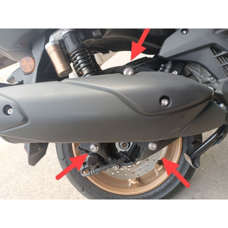 Baut knalpot nmax / aerox 2 kunci original Thailand