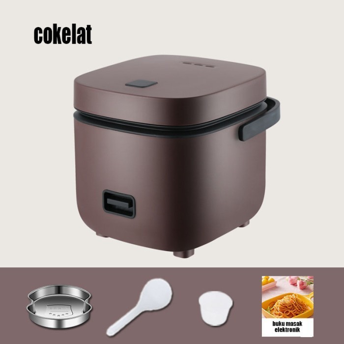

Smart Rice Cooker Mini 0.8L Penanak Nasi Minimalis Praktis 200 Watt - Cokelat