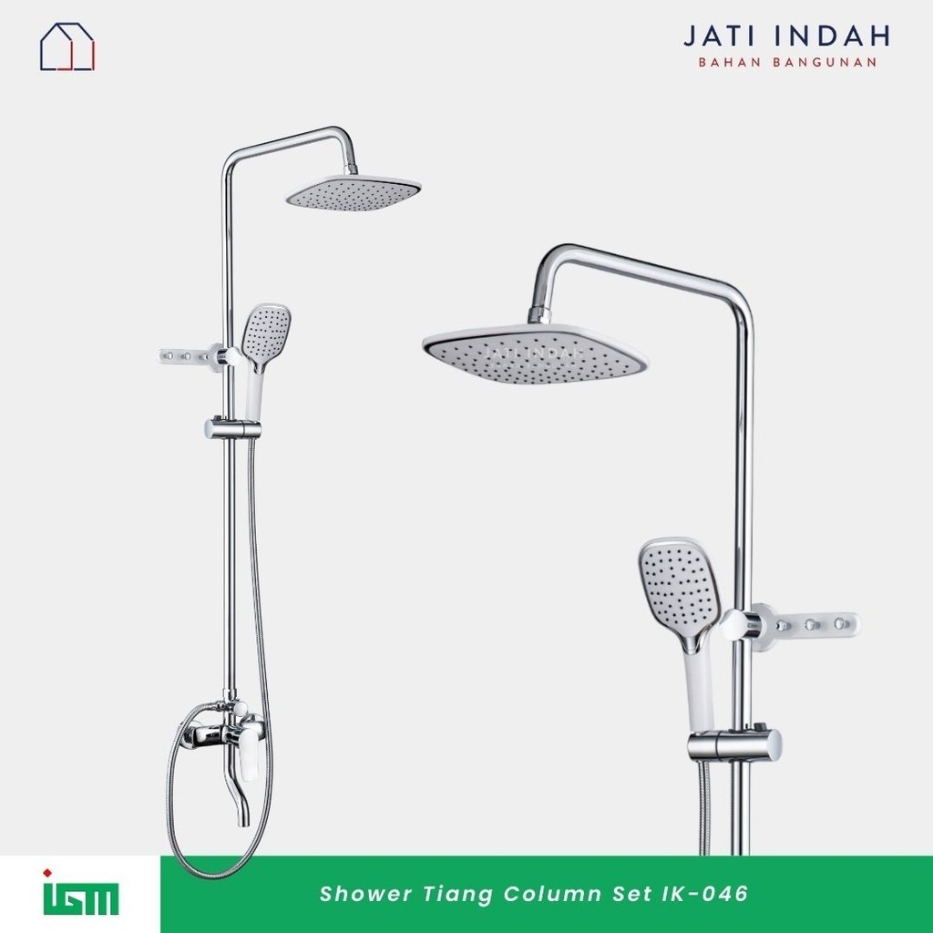 Shower Tiang IGM IK-046 Column / Shower Mandi + Kran Panas Dingin Stainless SUS 304