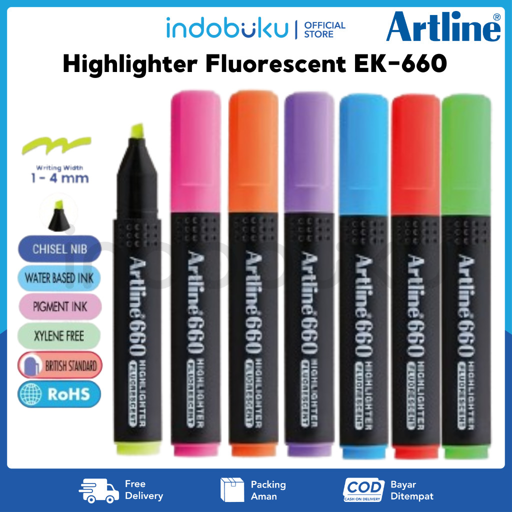 

Highlighter Fluorescent Artline EK-660