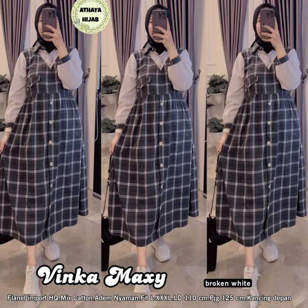 AGEBD Baju Gamis Wanita VINKA MAXY From AtHAYA