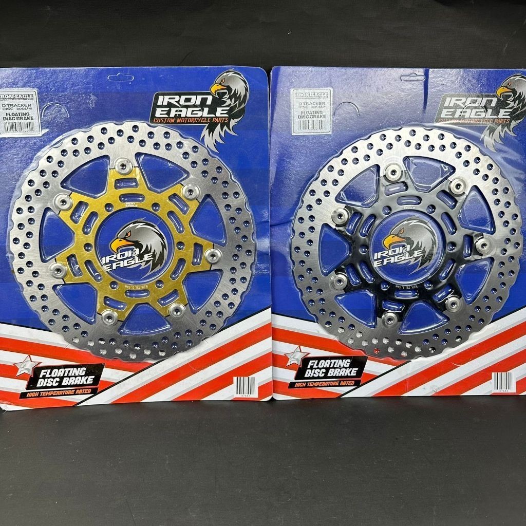 PIRINGAN CAKRAM DEPAN KLX DTRACKER FLOATING DISK BRAKE KLX BY IRON EAGLE UKURAN 300 MM IMPOR
