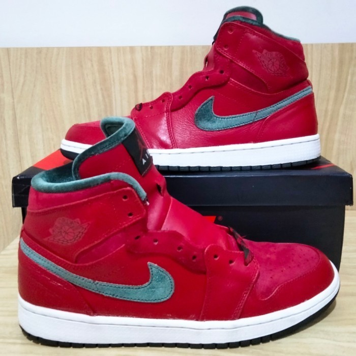ORIGINAL Jordan 1 Premier Retro Hi 2013 Sneakers Sepatu Shoes Air Red Black Grey AJ1 AJ 1 High