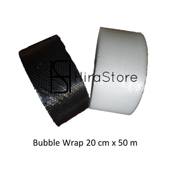 

Bubble wrap 50 m x 20 cm Tebal / Babel wrap / Bubblewrap - Bening ekonomis