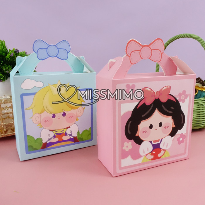 

Tas Hamper Goodie Bag Kotak Kado Pita Souvenir Ulang Tahun Snow White Prince
