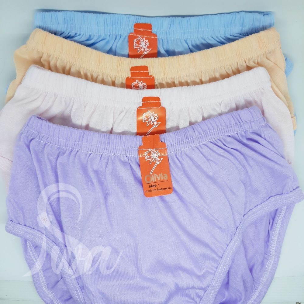 Celana Dalam Wanita Lusinan Jumbo Katun  M-L-XL-XXL / CD Wanita  Murah Isi 3-6-12Pcs