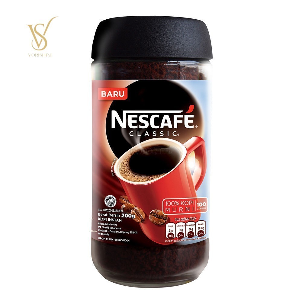 

Nescafe Classic Kopi Bubuk 200gr Jar Botol