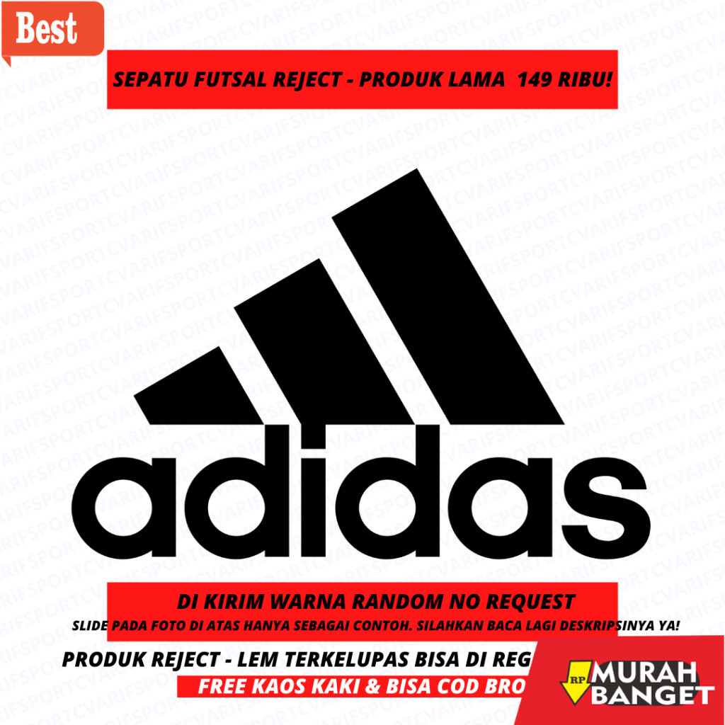Sepatu futsal kekinian REJECTED SEPATU FUTSAL REJECT ADIDAS ORIGINAL 100% BNIB