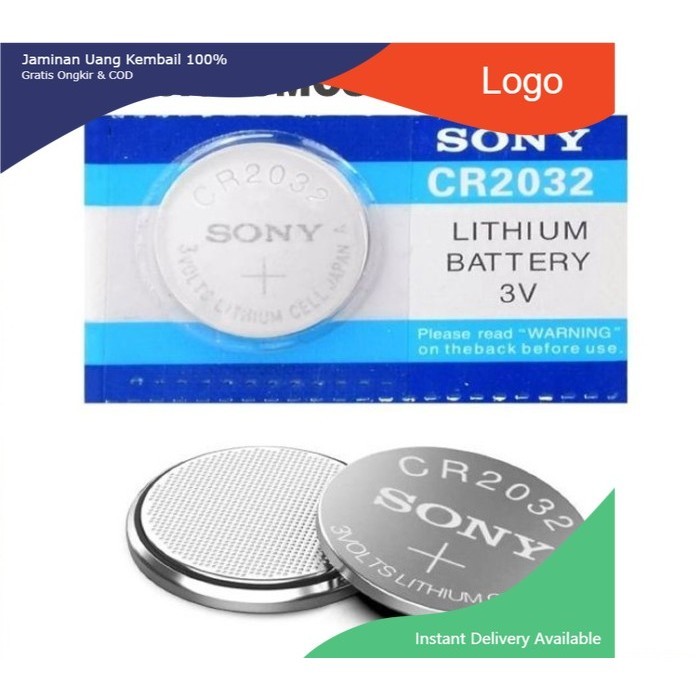 Baterai CMOS CR2032 PC Komputer Sony CR2032