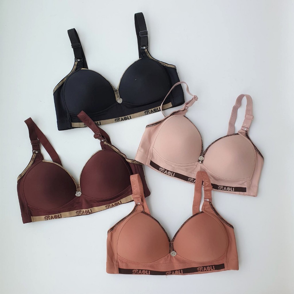 3 Pcs Bh Wanita Terbaru Bh Tanpa Kawat Busa Tipis