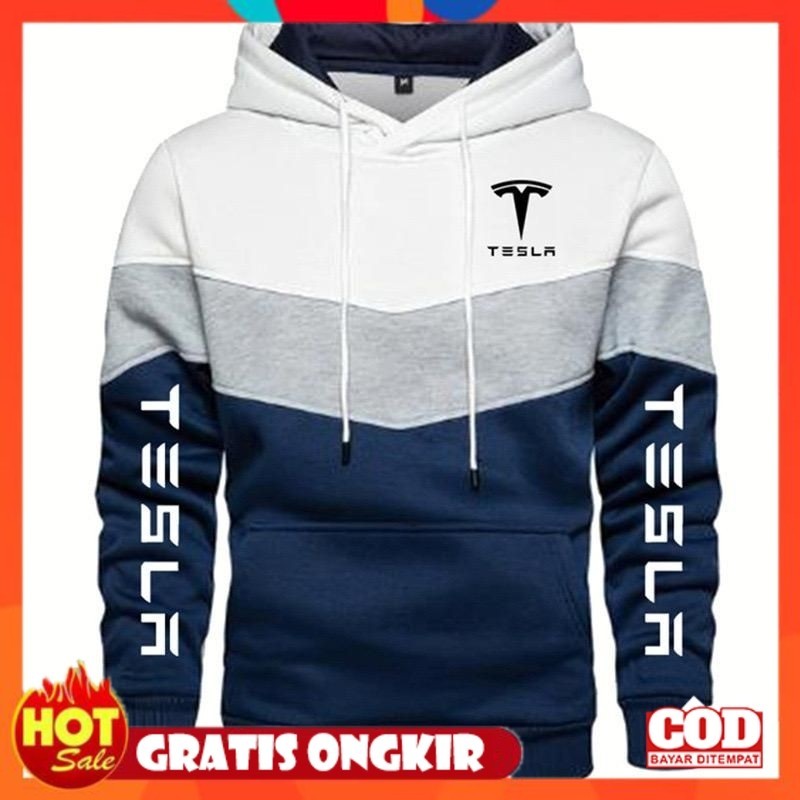 BAHAN HALUS ADEM TEBAL / 8999 COD IMPORT Sweater Hoodie Jaket TESLA  Casual Style Remains Trend Dist
