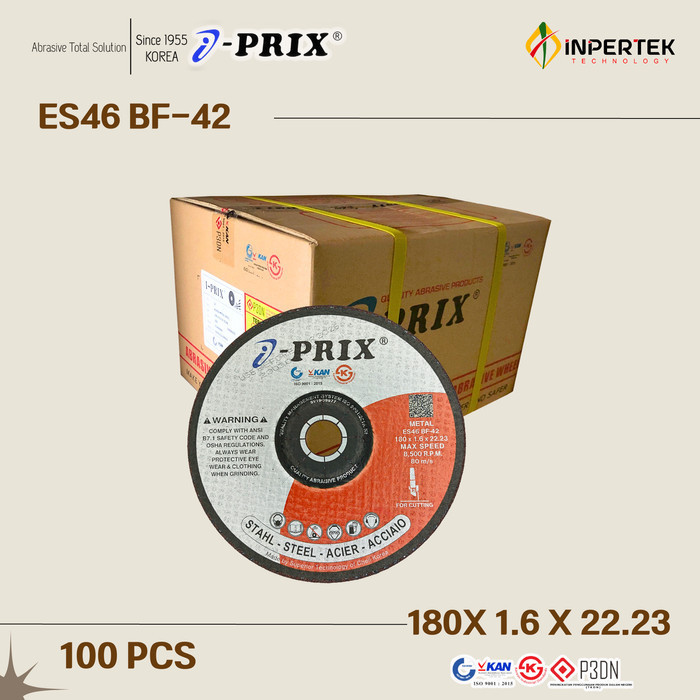 Batu Gerinda 7 Inch I-PRIX Potong 180 X 1.6 Mata Cutting Wheel 7"