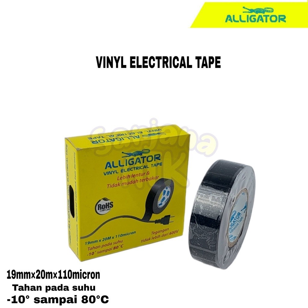 

Isolasi Hitam Listrik / Vinyl Electrilcal Tape Alligator