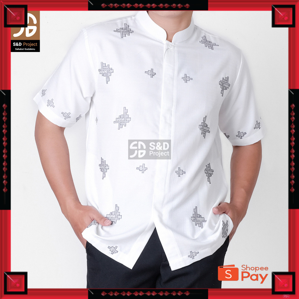 KAIN ADEM LEMBUT HALUS TEBAL / S&D Project Baju Kemeja Koko Pria Bahan Poli Katun Bordir Premium Jum