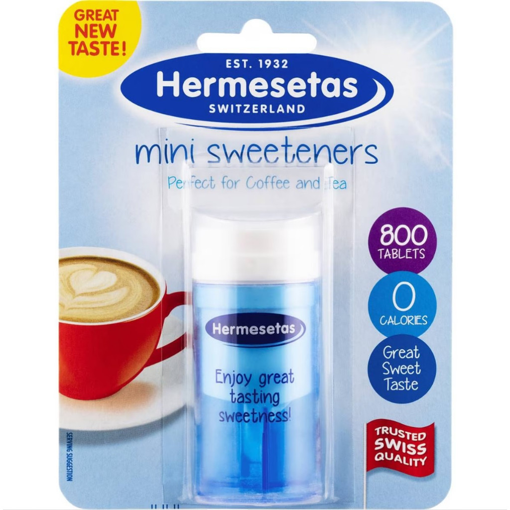 

AUS Hermesetas Mini Sweetener Tablets 800 Pack (Pemanis Gula Import)