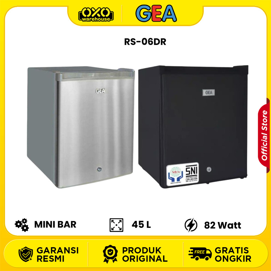 GEA Kulkas Mini Bar Portable 46 Liter RS-06DR Garansi 1 tahun