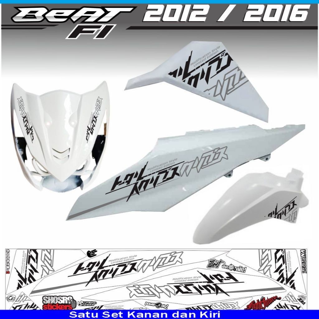 COD / STRIPING HONDA BEAT FI 2013 / 2014 / 2016 STRIPING BEAT FI VARIASI STIKER MOTIP SIMPLE