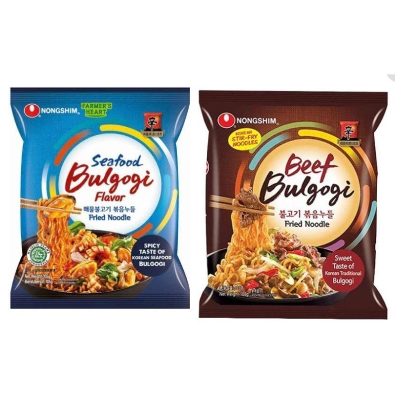

BNS - Nong Shim Instant Fried Noodle Beef | Seafood Bulgogi 105G