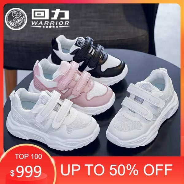 NEW - Sepatu Sport Warrior Anak Laki-laki Perempuan Velcro Sepatu Kets Sneakers Olahraga Anak Cowok 