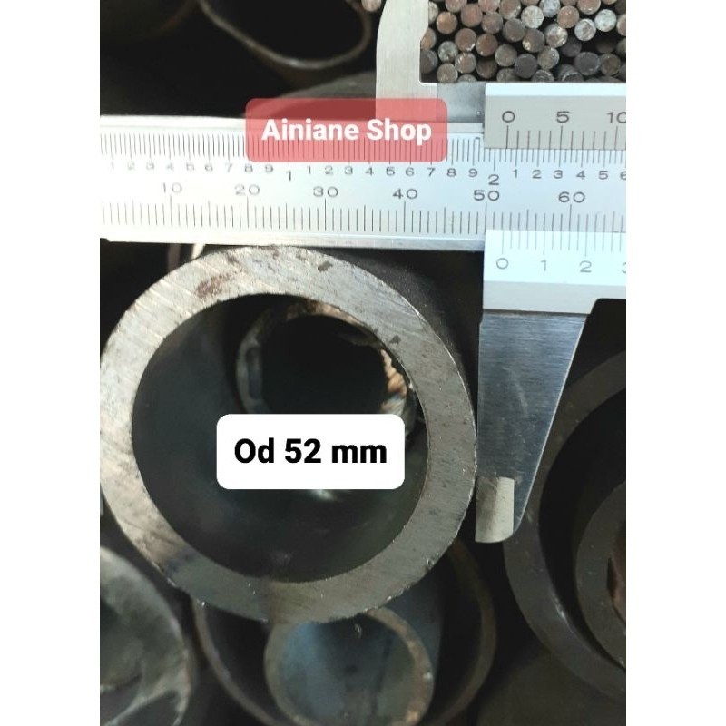 Pipa Besi Seamless Od 52 mm / Id 40 mm Tebal 6 mm Panjang 20 cm