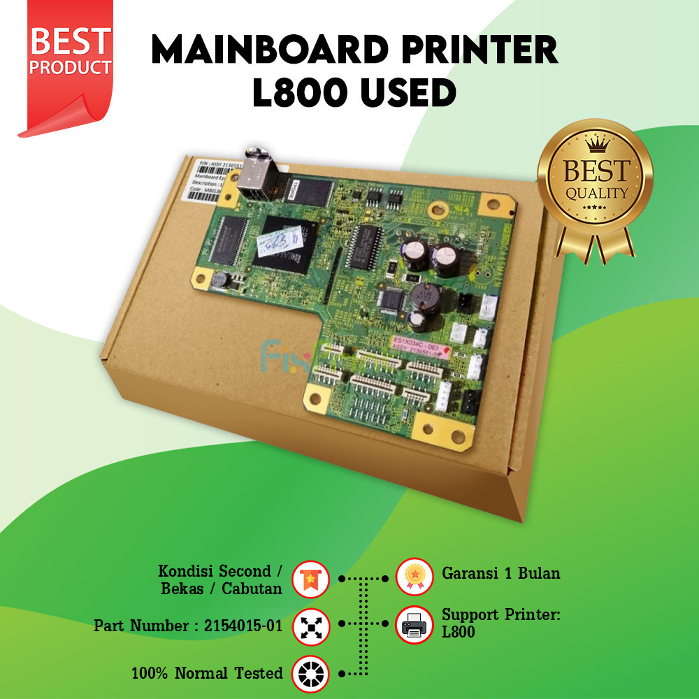 Motherboard Printer Epson L800 Mainboard L800 Mobo L800 Part Number Assy 215401501 Bekas Cabutan