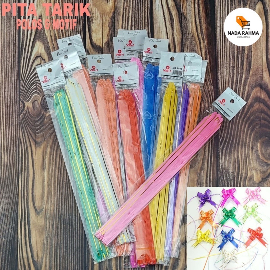 

(10pcs) Pita Tarik / Pita Serut List Motif Kecil Best Seller