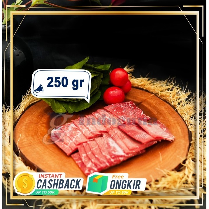 

Wagyu Topside MB 9+ Cut Yakiniku 250gr