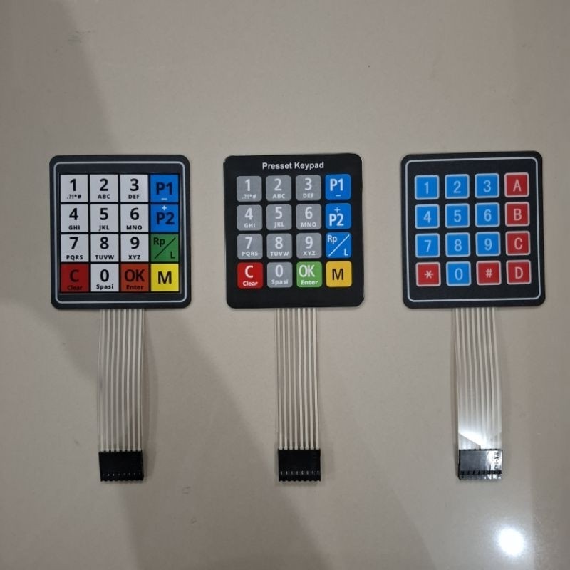 Tombol Keypad Pom Mini Keypad standar, Keypad Laminasi dan Keypad Best Presset Pom Mini Pertamini Di