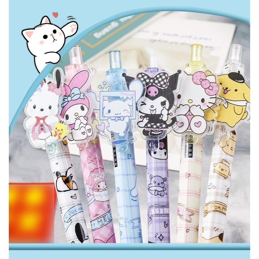 

Mainan anak PULPEN MEKANIK SANRIO / pulpen anak sanrio lucu / pulpen hitam sanrio / pulpen karakter sanrio [LOMOTOYZ]