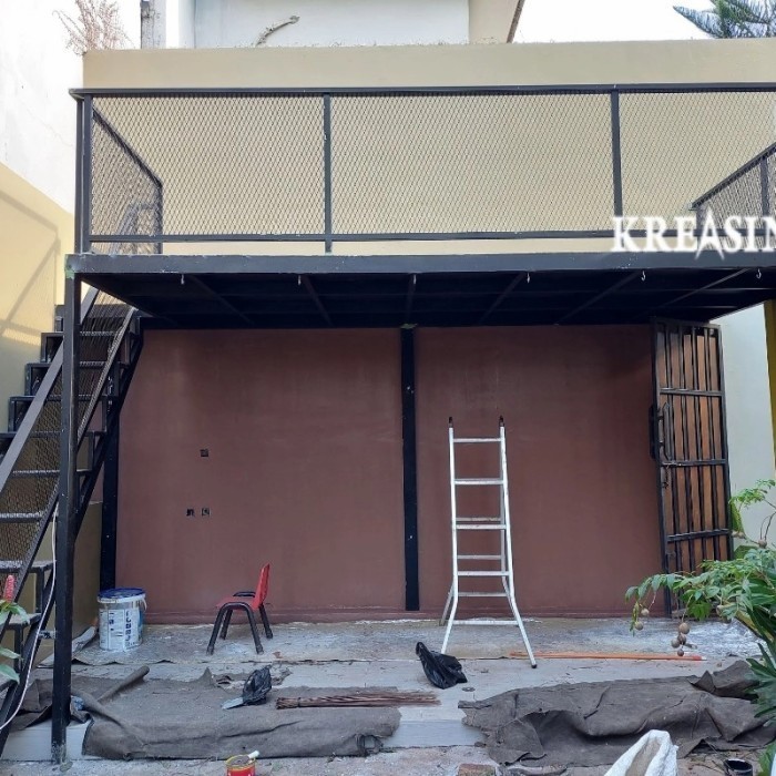 mezanine outdoor rangka plus lantai grc