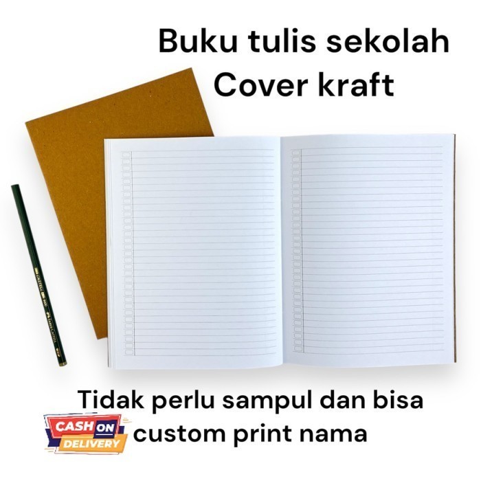 

✨LARIS✨ -Buku tulis sekolah Garis 38 lembar paket 10 pcs tidak perlu sampul - cover polos