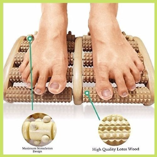 Alat Pijat Refleksi Kaki Akupuntur Terapi Kesehatan Kaki Roll Kayu