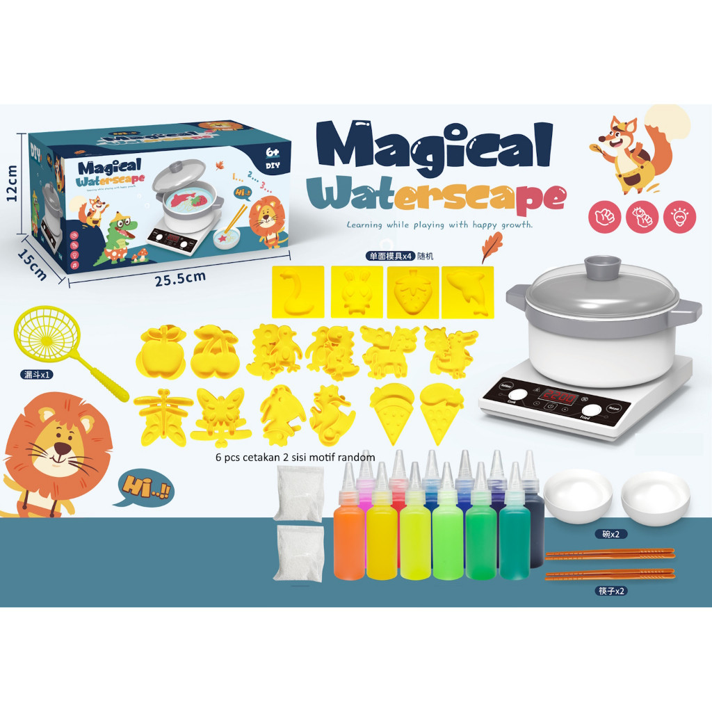 020759 Mainan DIY cetakan jelly, Jelly crystal mould, Mainan Magic Jelly kreatifitas anak