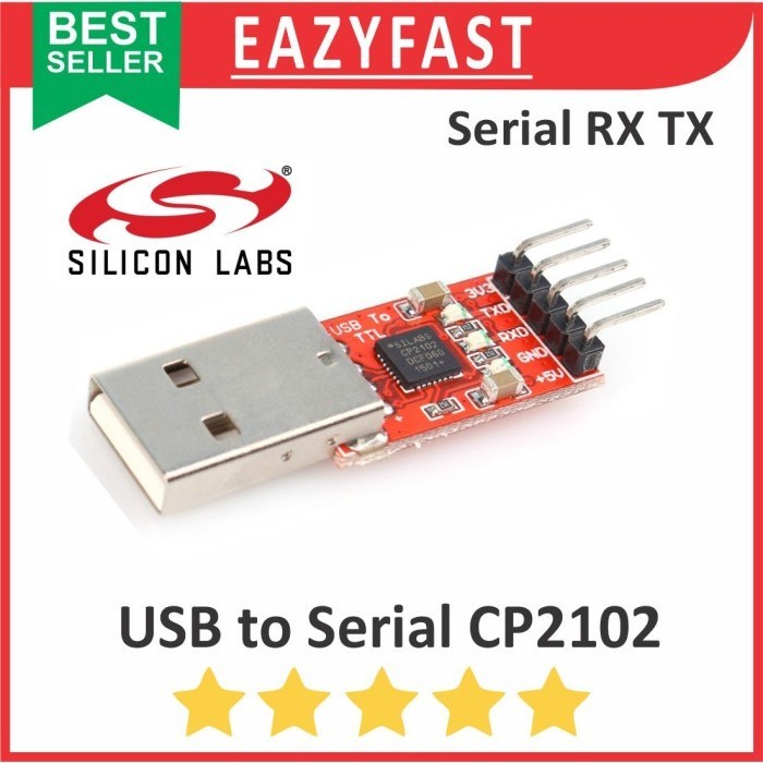 Modul USB to Serial TTL Converter CP2102 CP 2102 UART RTS RST CTS RX TX Adapter Arduino RS232 RS 232