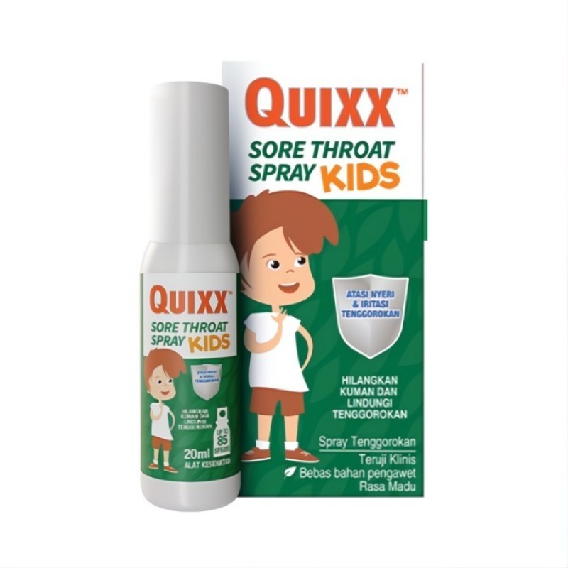 Quixx Sore Throat Spray Kids 20ML / spray sakit tenggorokan anak