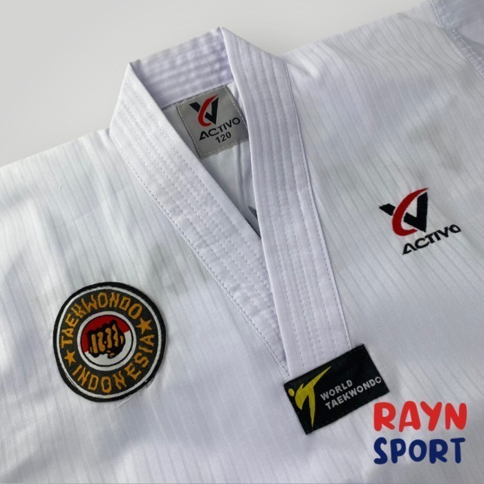 ACTIVO SENDY Baju Taekwondo Dobok Basic Kerah Putih
