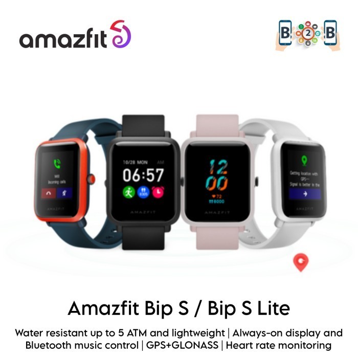 AMAZFIT BIP S - SMART WATCH - SMARTWATCH - Hitam, Bip S Lite