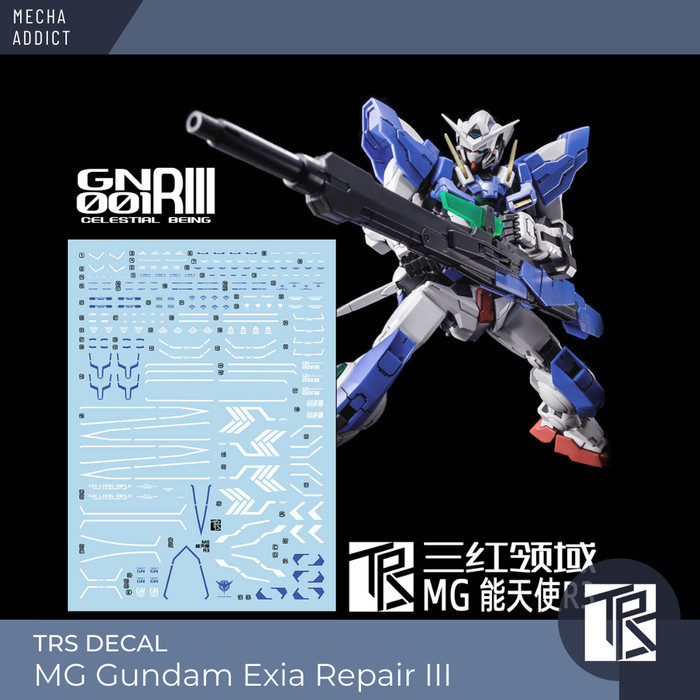 Water Slide Decal MG Gundam Exia 00 Repair III R3 By TRS