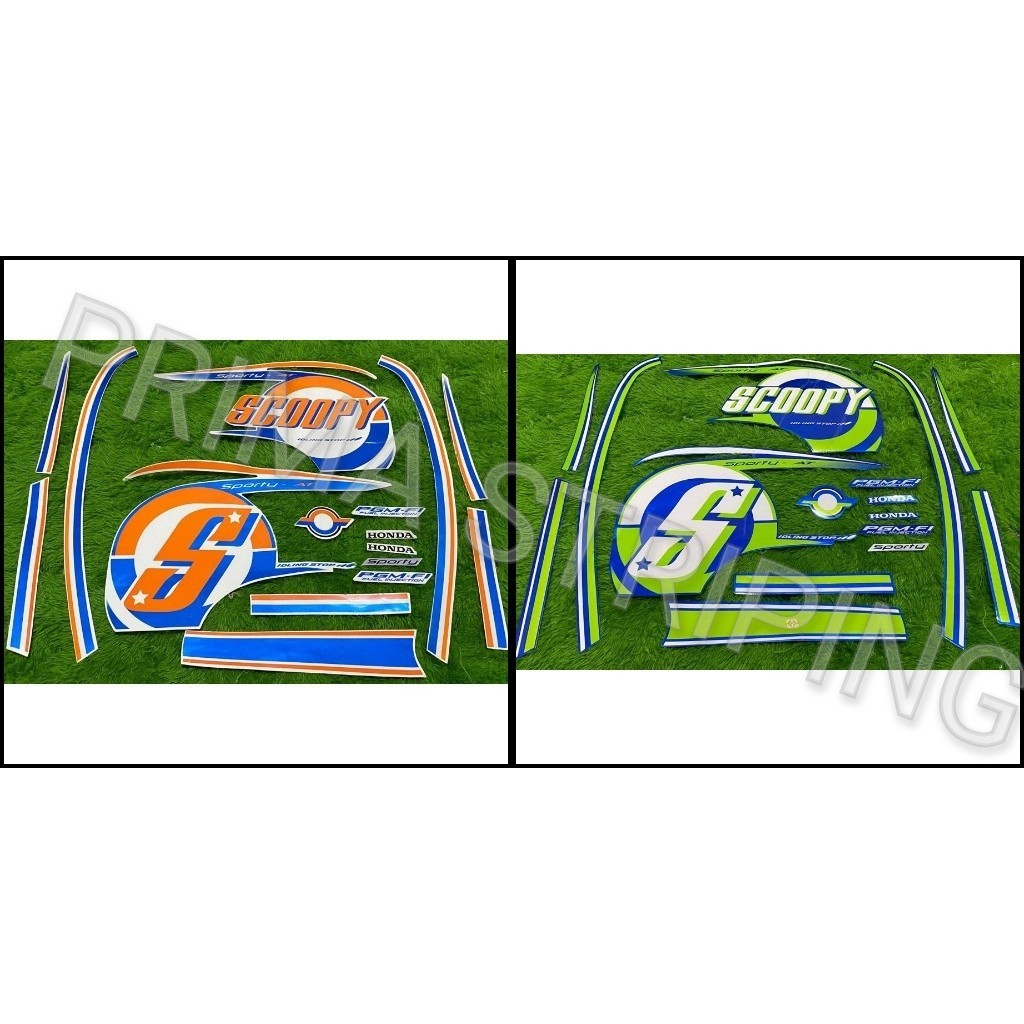 STRIPING STIKER MOTOR SCOOPY SPORTY 2015