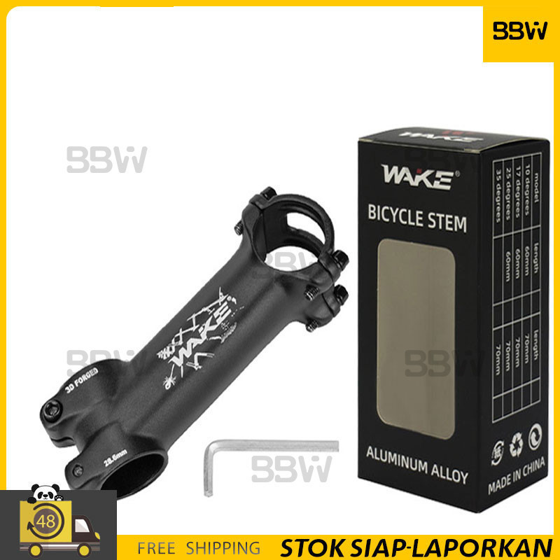 BBW Wake A001 Stem Sepeda MTB Roadbike OS 17 Derajat 100-110mm  Rise Adjustable 0-17 Derajat Stem Pa