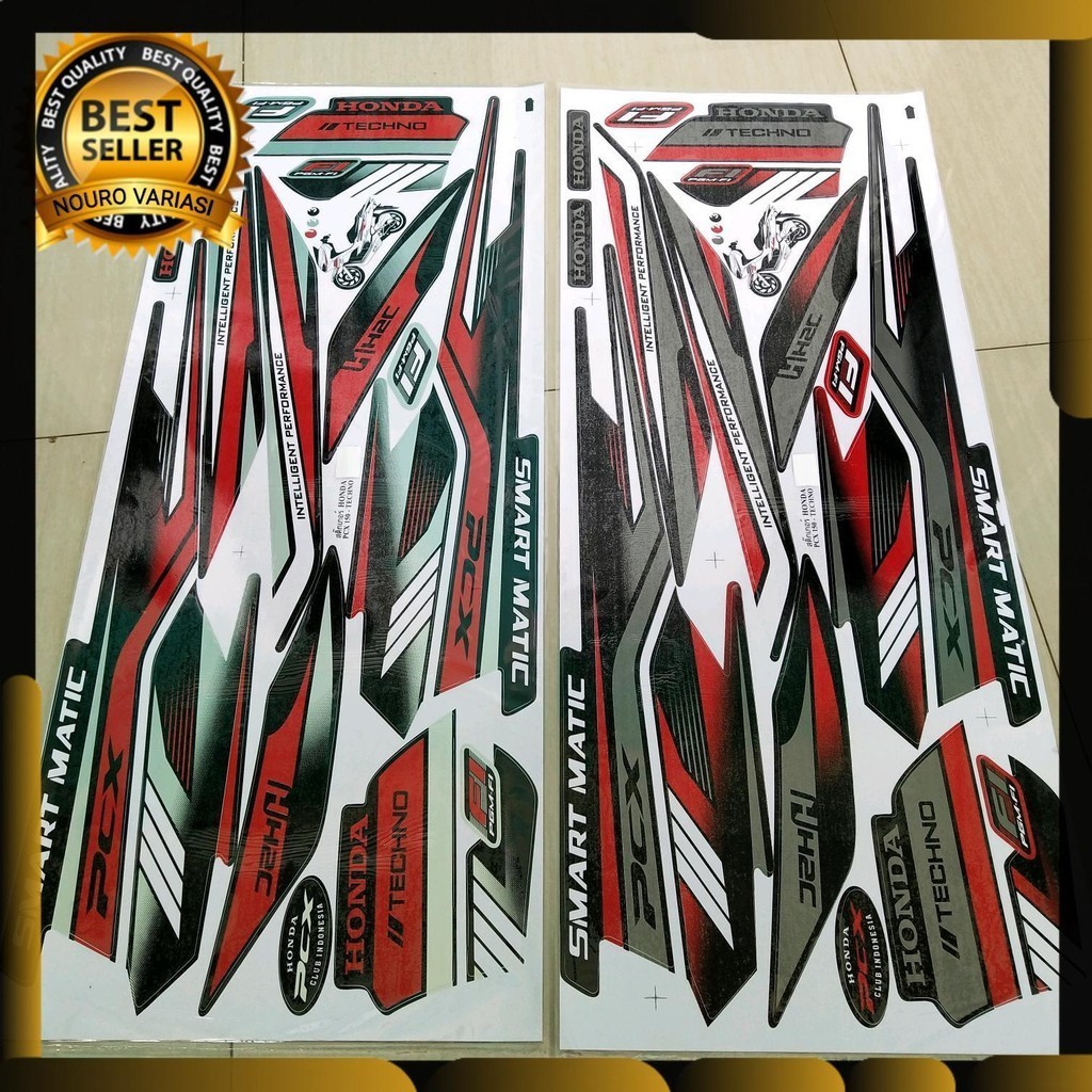 STRIPING STIKER LIST BODY PCX LOKAL NEW 150 STICKER STRIPING MODIFIKASI STRIPING MOTOR THAILAND THAI