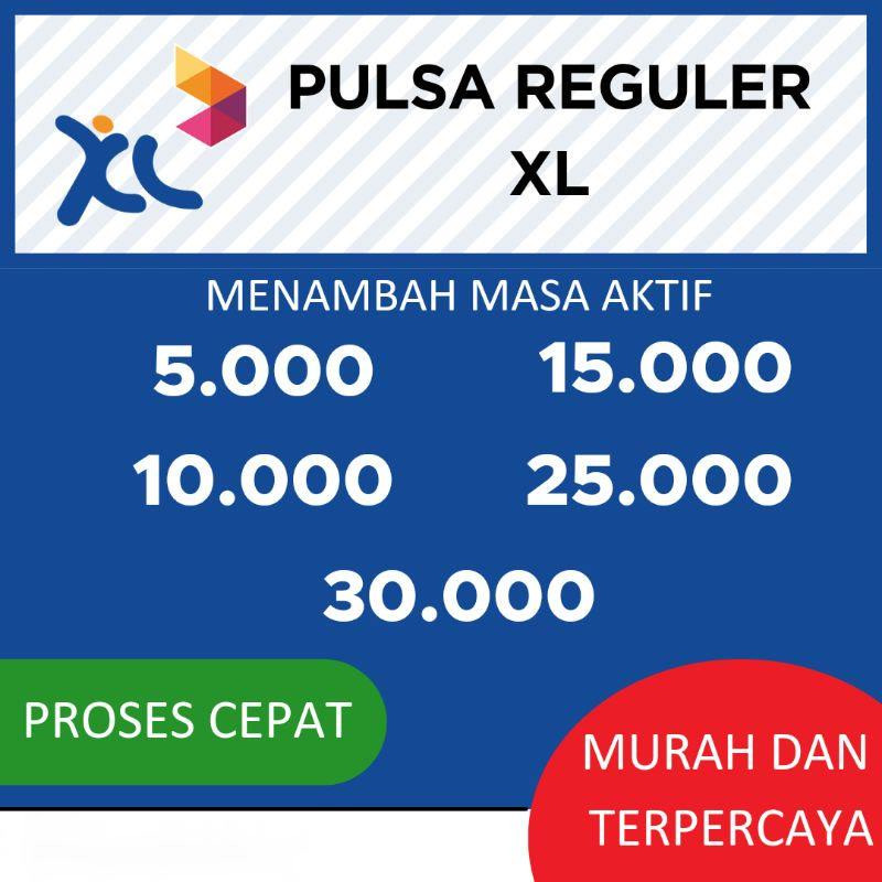 Pulsa XL Murah 5000 10000 15000 25000 30000