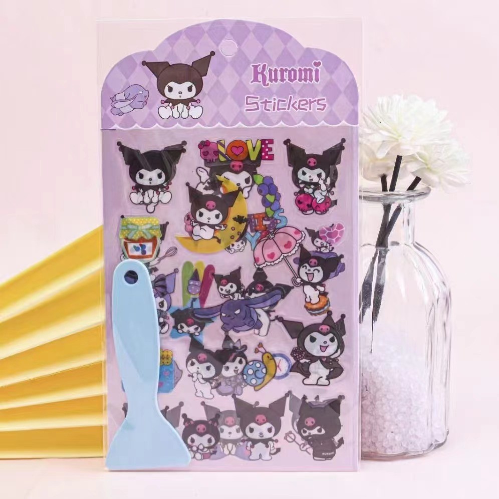 

[GROSIR ATK] 1 SET STICKER DIY MOTIF & KARTUN + SPATULA / DIY STICKER SET INCLUDES SPATULA