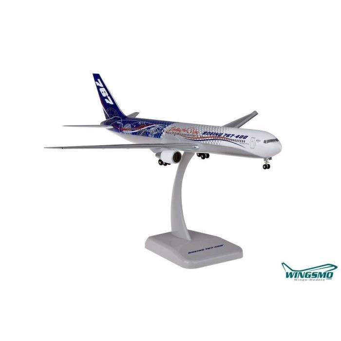 DIECAST PESAWAT TERBANG Boeing House B767-400 N76400 Leading The Way By Hogan Wings 1:200 AIRCRAFT D