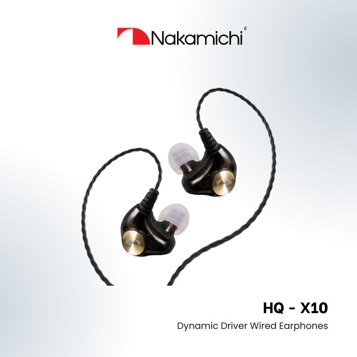 Nakamichi HQ X10 Dynamic Driver In Ear Monitor Wired Earphone Mic