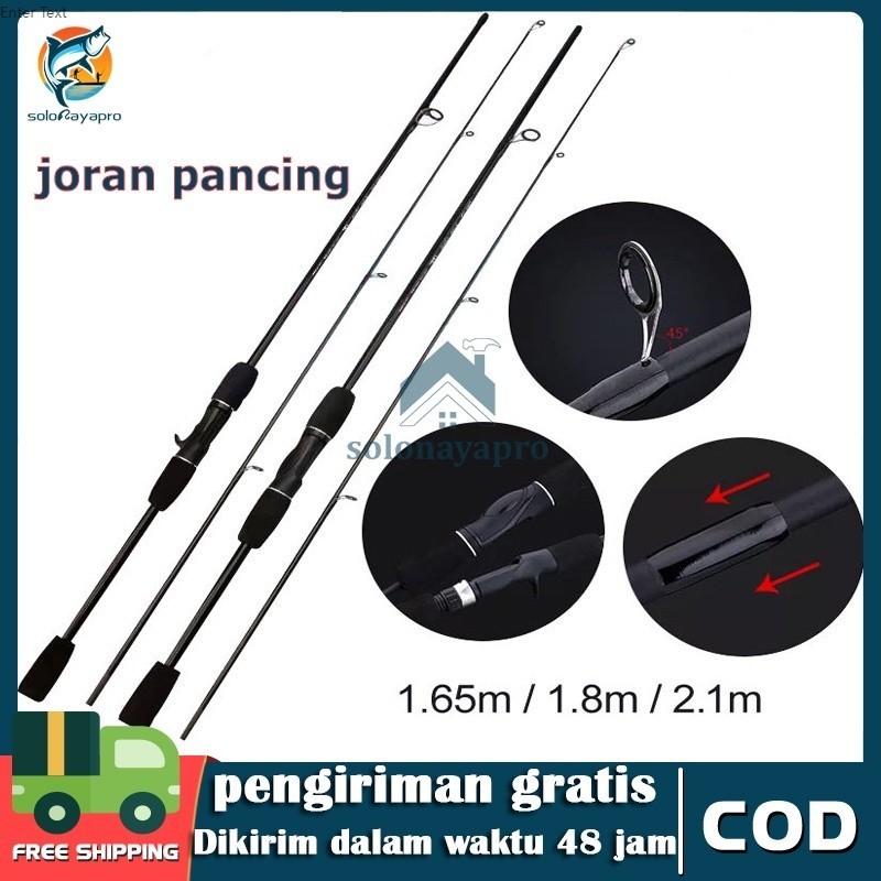 joran pancing casting 1.6m-2.4m carbon asli kuat 30kg pancing lengkap pancing bc 1 set murah dan kua