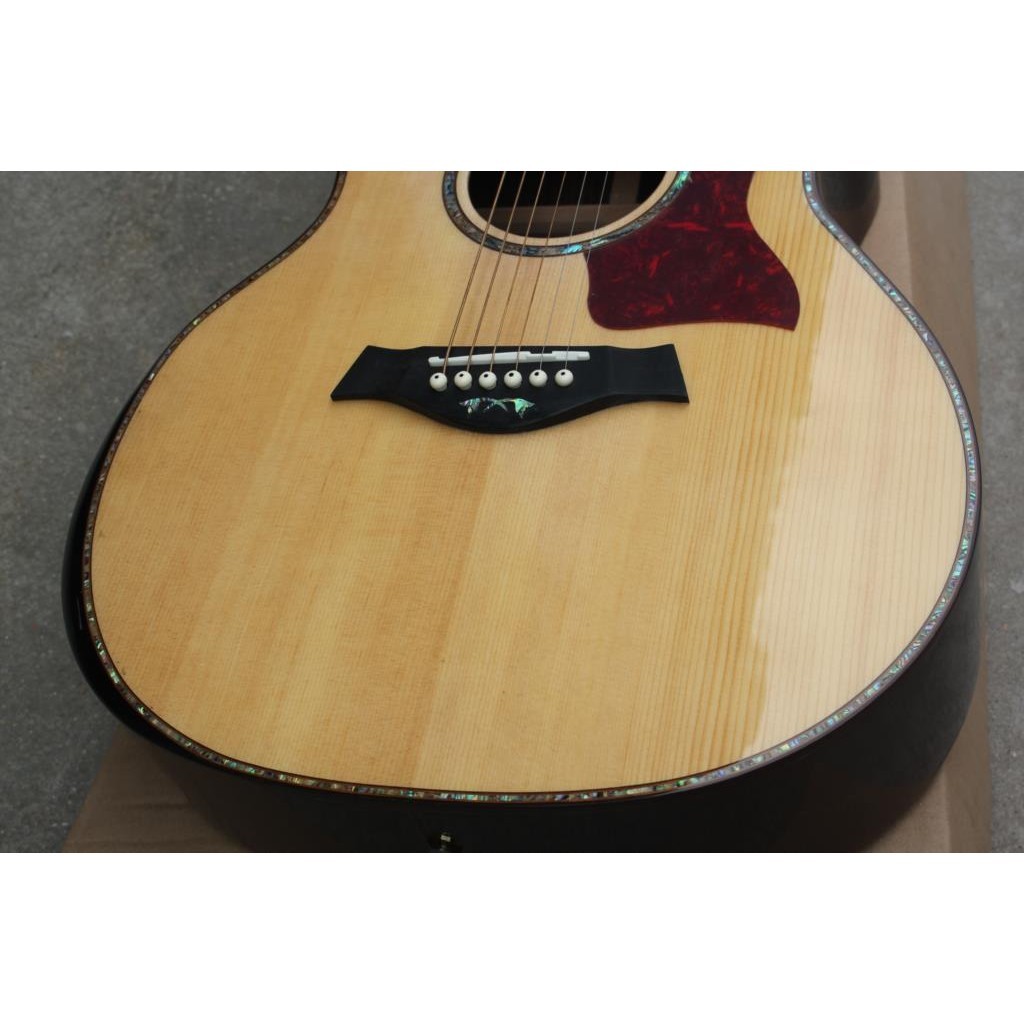 High quality solid spruce top, 41 inch cutaway  914 acoustic guitar,Abalone shell binding and inlay 