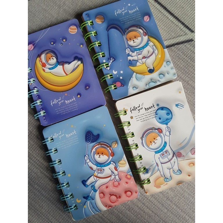 

Kiara Buku Saku Mini A7 / Note Book A7 Isi 80 Lembar / Buku Saku Portable / Buku Diary Buku Catatan Sampul Gambar 3D